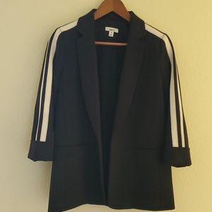 BAR lll WOMEN'S 3/4 SLEEVE BLAZER BLACK SIZE XS